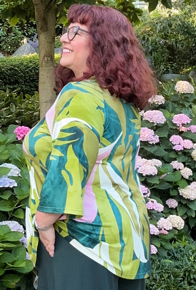 Prism Tunic - Lime Leaves