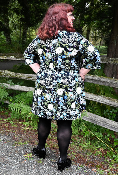 Greta Garden Tunic - Botanical Blues