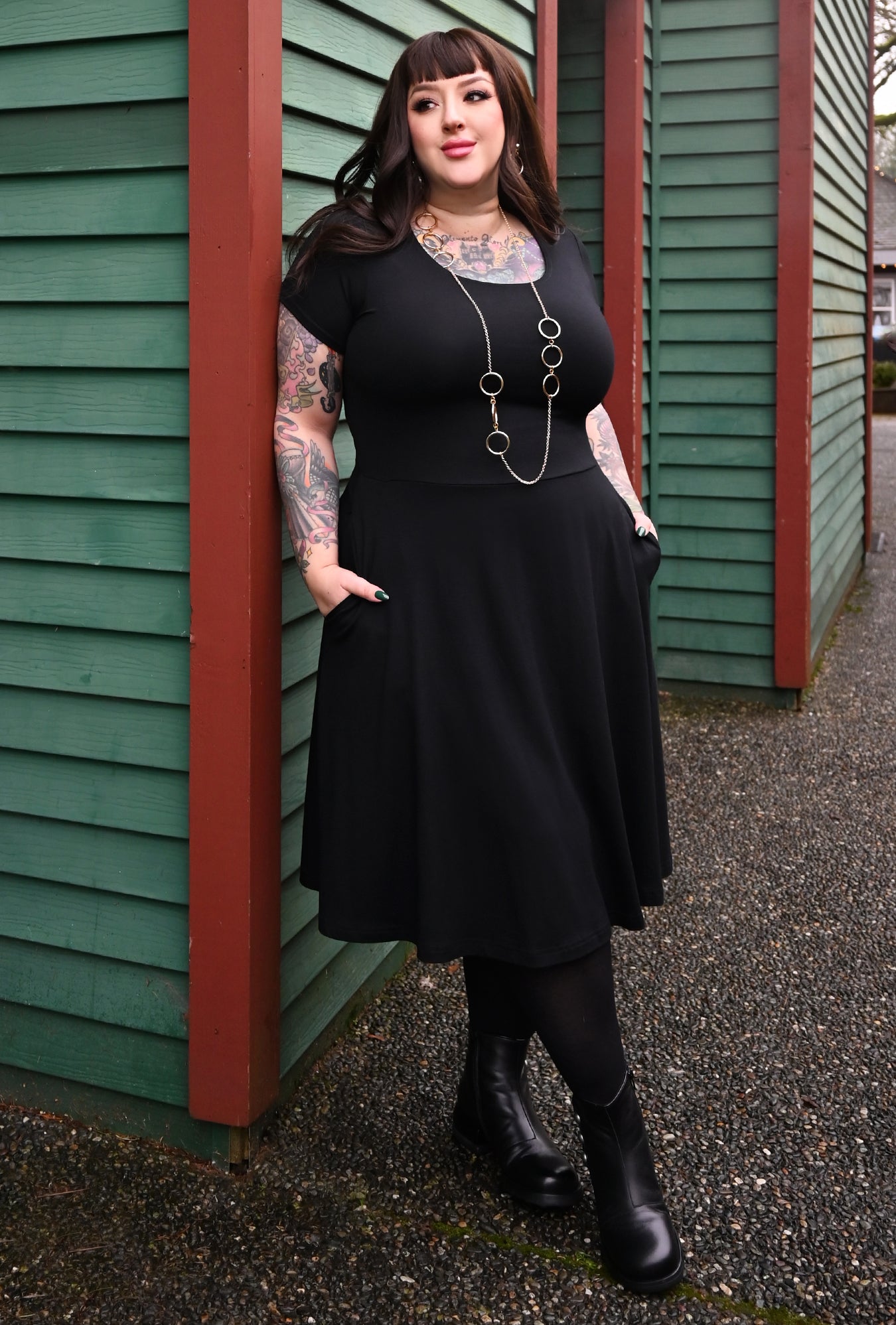 Farrah Dress - Black Bamboo