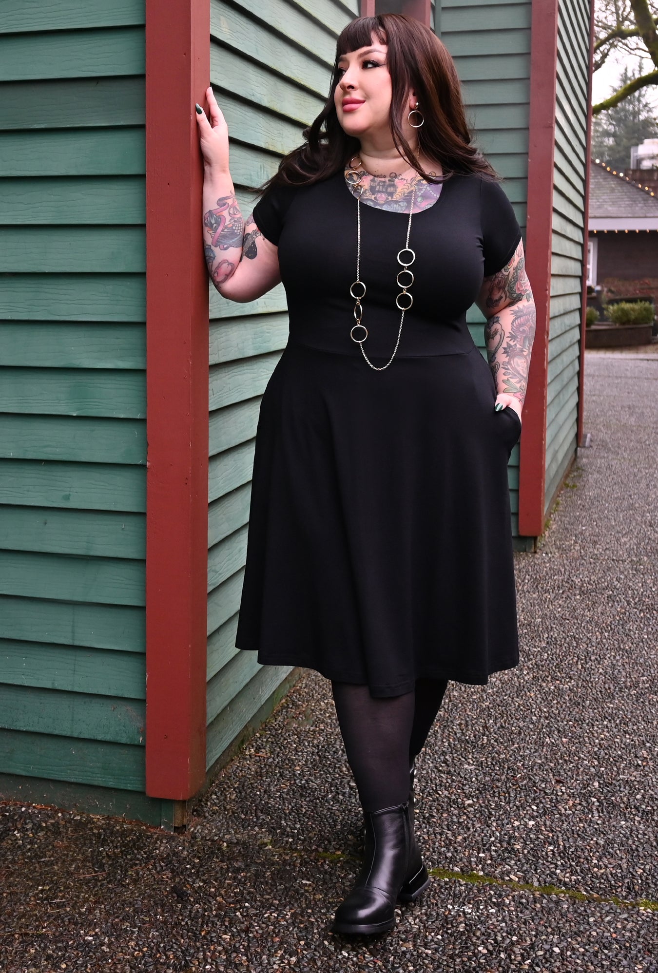 Farrah Dress - Black Bamboo