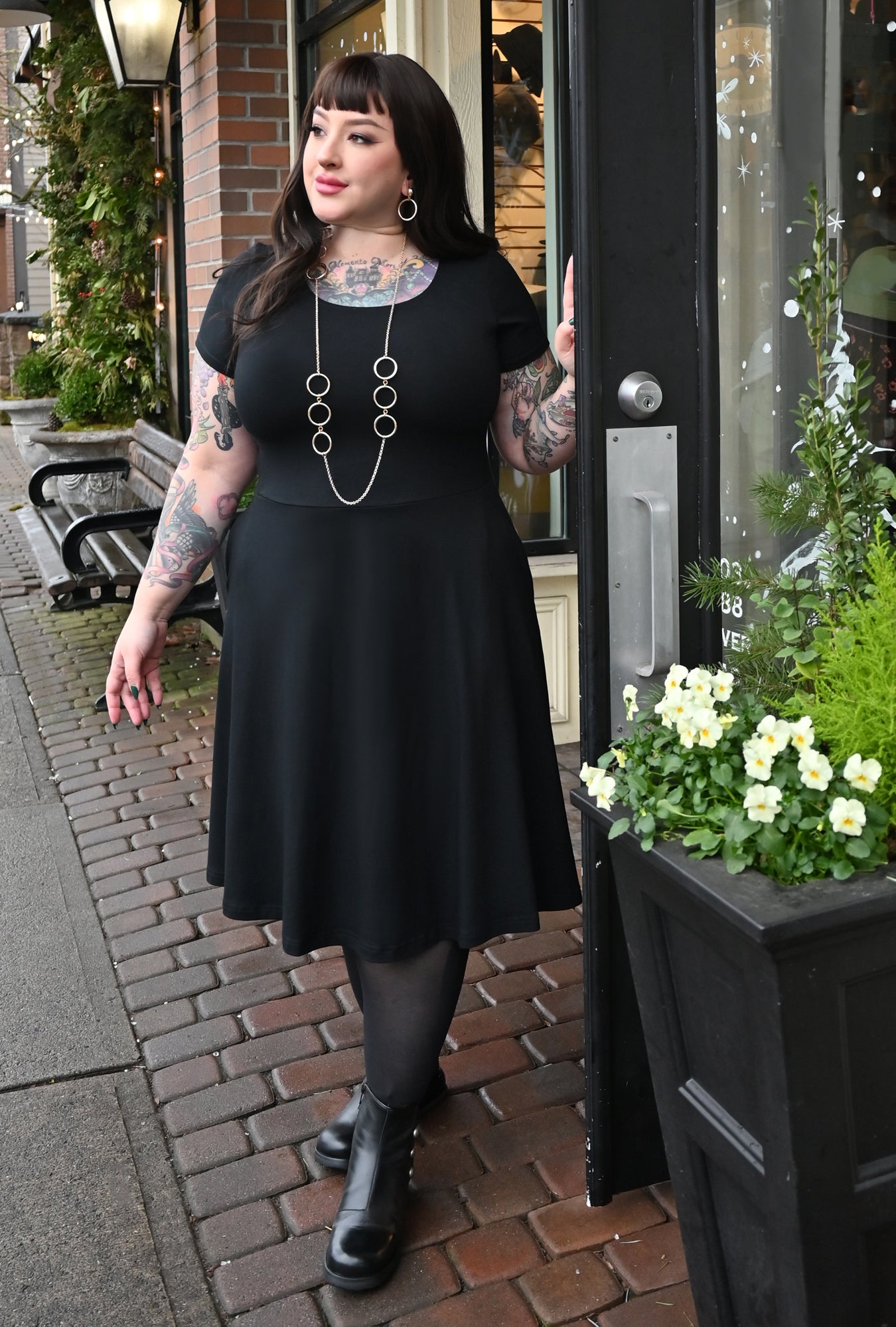 Farrah Dress - Black Bamboo