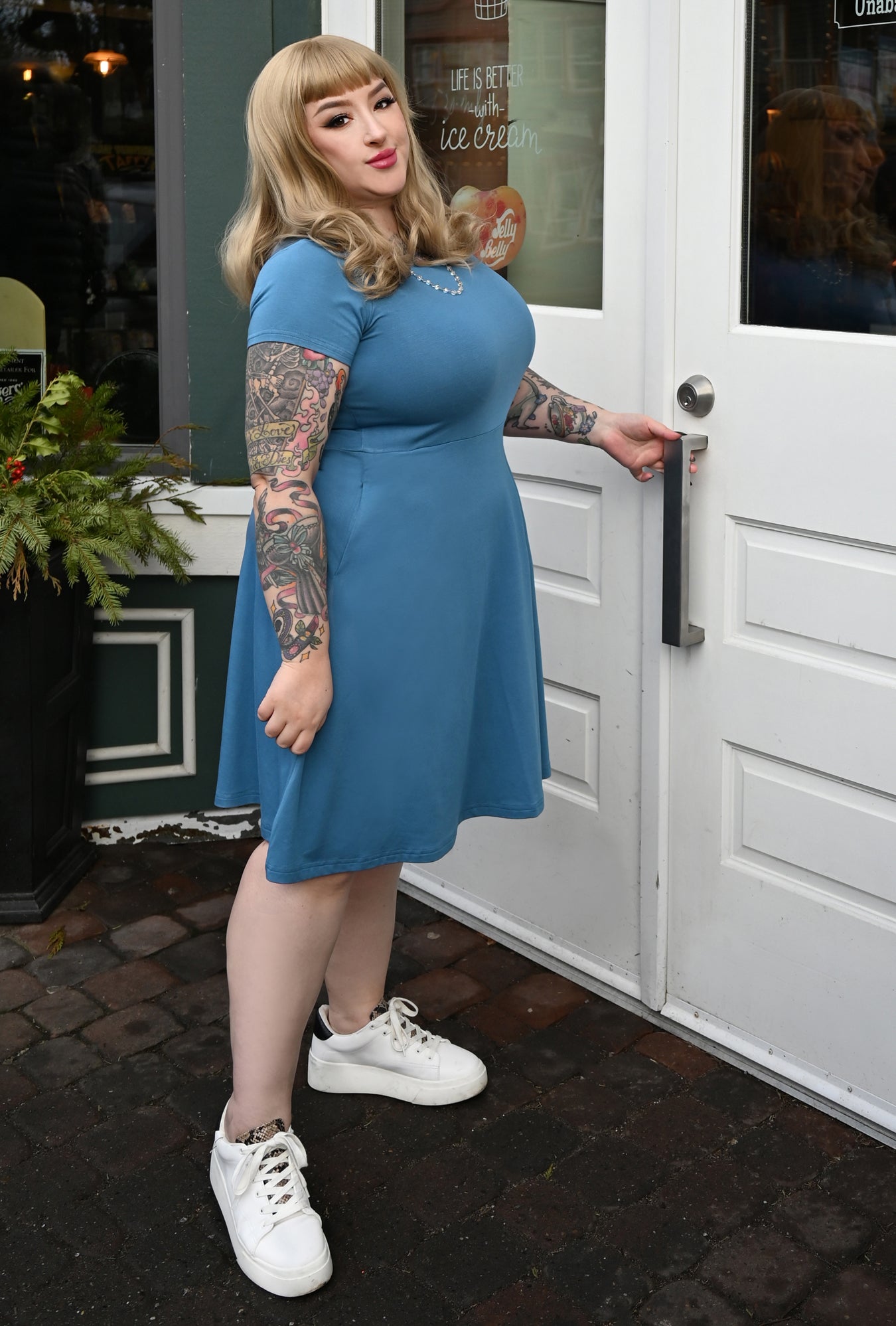 Farrah Dress - Sky Bamboo