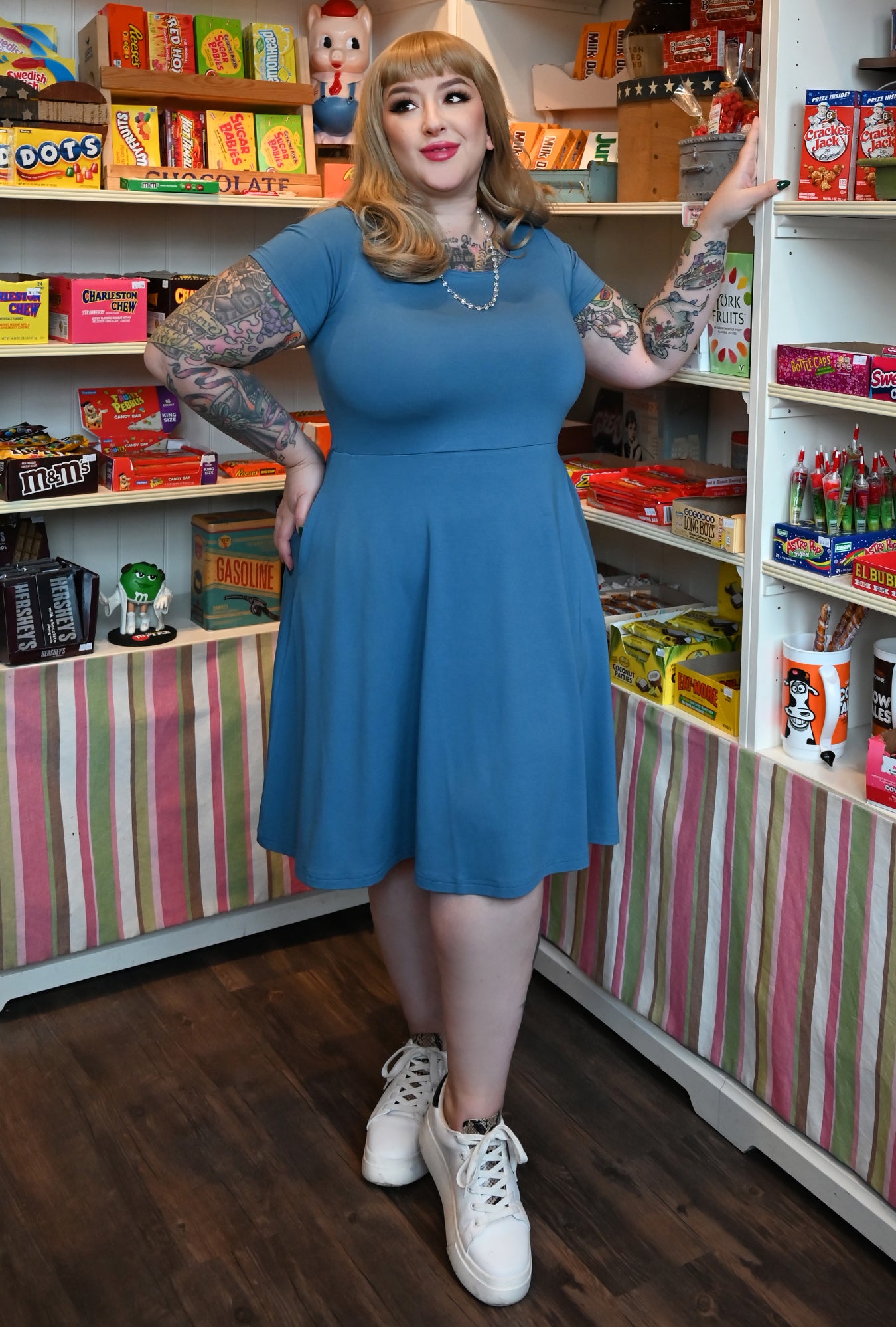 Farrah Dress - Sky Bamboo