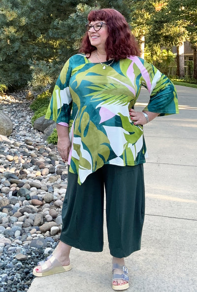 Prism Tunic - Lime Leaves