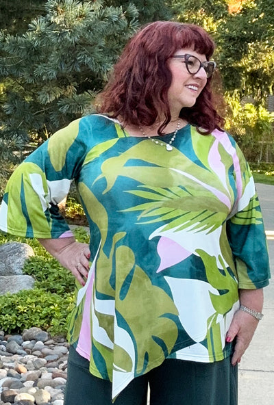 Prism Tunic - Lime Leaves