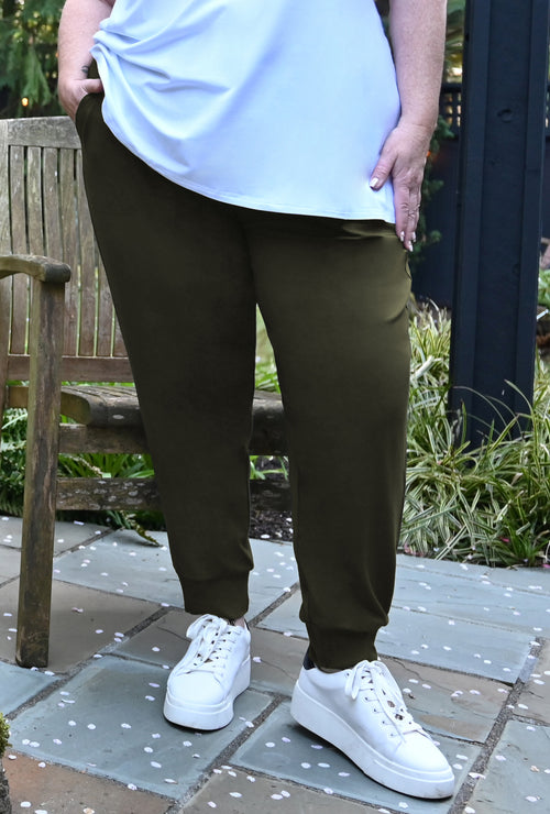 Jazzy Jogger - Olive Bamboo